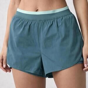 Tek Gear Blue/Green Running Shorts -Size Medium